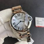 Cartier Swiss Quartz Movement Crocodile Leather Bracelet 28/33/36/42MM Women Watch